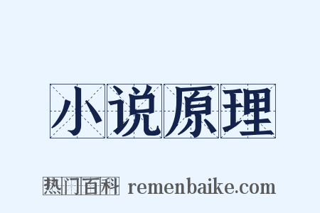 小说原理是什么意思的图片